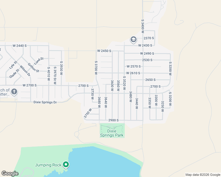 map of restaurants, bars, coffee shops, grocery stores, and more near 2713 3600 West in Hurricane