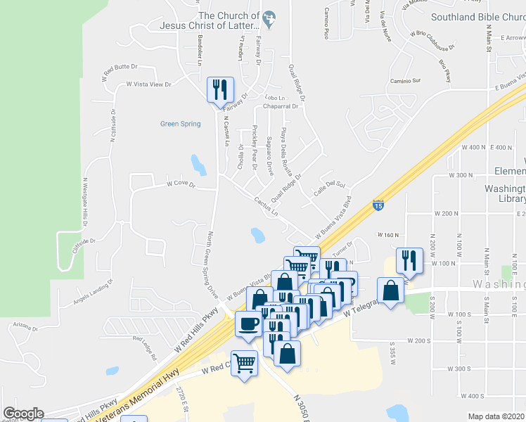 map of restaurants, bars, coffee shops, grocery stores, and more near 245 North Turnbury Lane in Washington