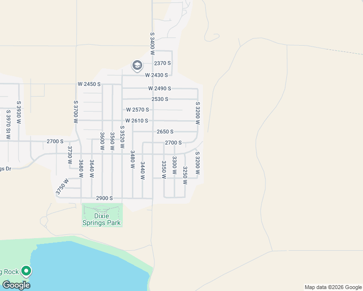 map of restaurants, bars, coffee shops, grocery stores, and more near 2768 South 3250 West in Hurricane