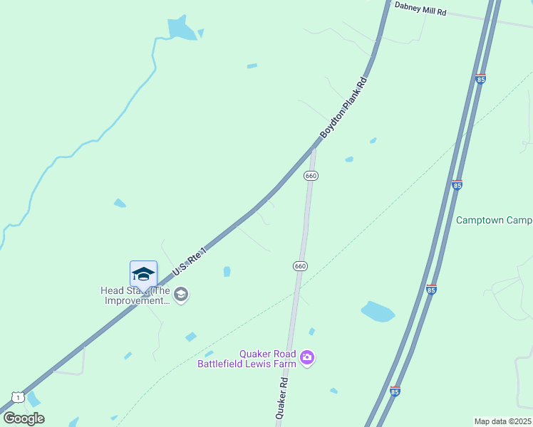 map of restaurants, bars, coffee shops, grocery stores, and more near 10007 Boydton Plank Road in Dinwiddie
