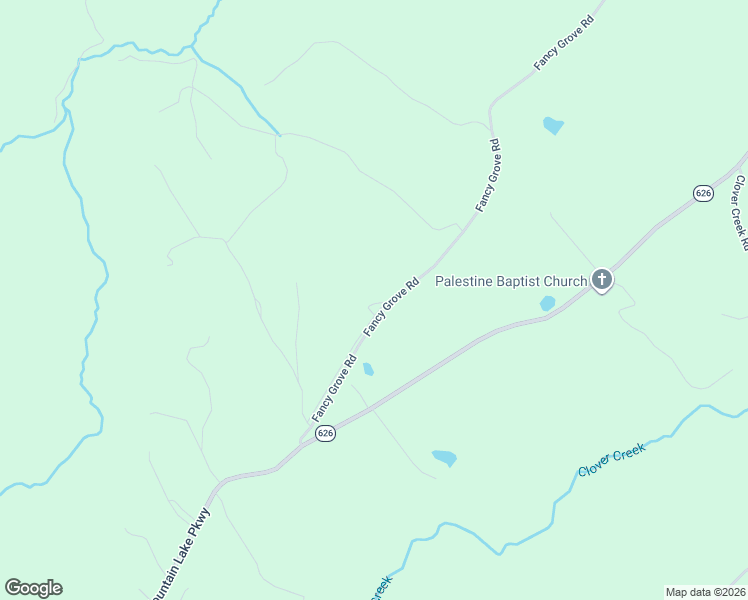 map of restaurants, bars, coffee shops, grocery stores, and more near 2213 Fancy Grove Road in Huddleston