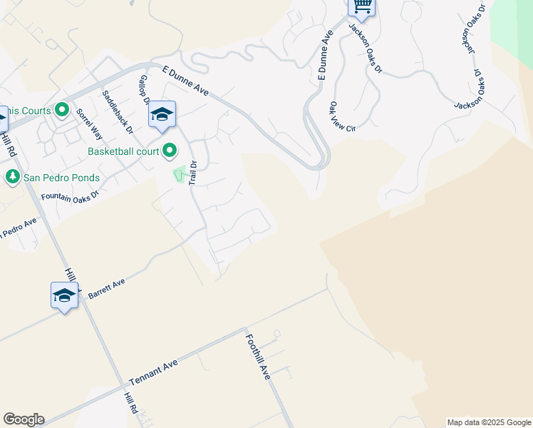 map of restaurants, bars, coffee shops, grocery stores, and more near 2777 Mira Bella Circle in Morgan Hill