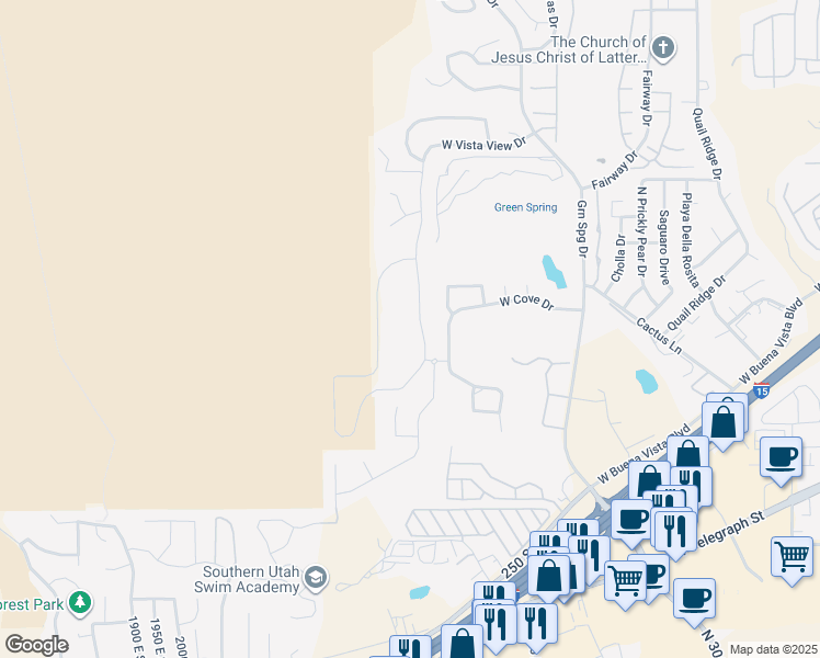 map of restaurants, bars, coffee shops, grocery stores, and more near 237 Cliffside Drive in Washington