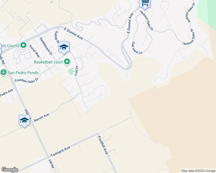 map of restaurants, bars, coffee shops, grocery stores, and more near 2777 Mira Bella Circle in Morgan Hill