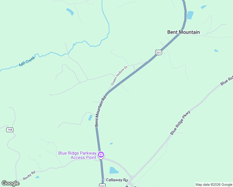 map of restaurants, bars, coffee shops, grocery stores, and more near 10680 Bent Mountain Rd in Bent Mountain