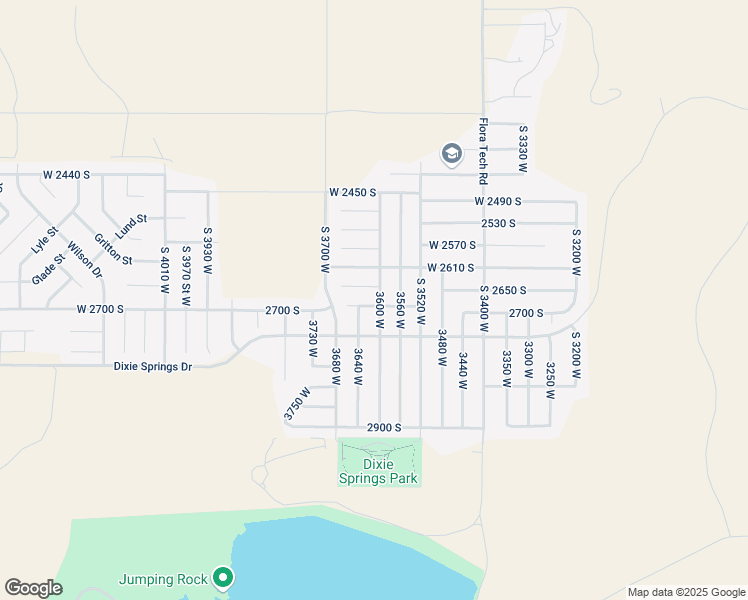 map of restaurants, bars, coffee shops, grocery stores, and more near 2674 3600 West in Hurricane