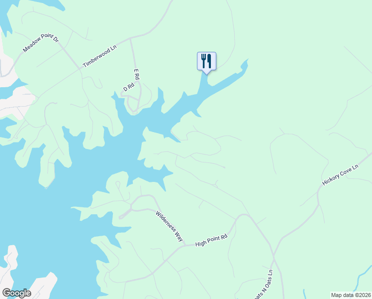 map of restaurants, bars, coffee shops, grocery stores, and more near 502 Whisperway Road in Moneta