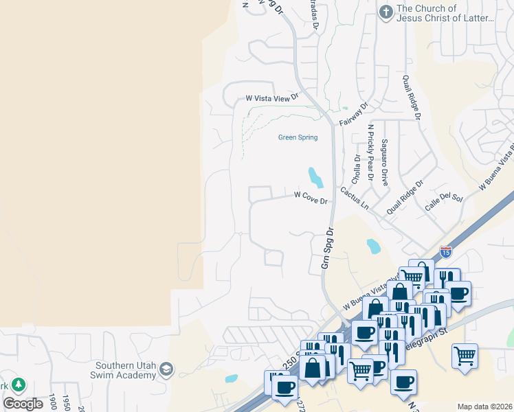 map of restaurants, bars, coffee shops, grocery stores, and more near 153 North Lions Head Drive in Washington
