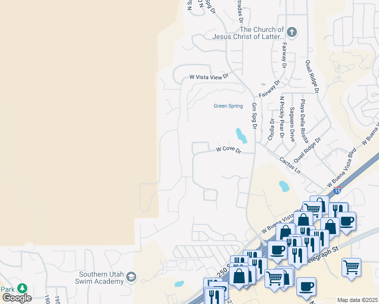 map of restaurants, bars, coffee shops, grocery stores, and more near 265 North Tee Loop in Washington