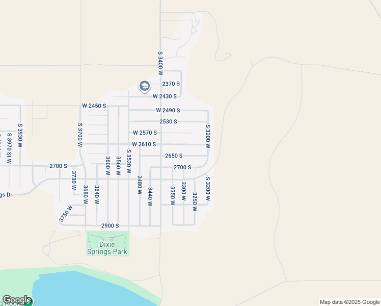 map of restaurants, bars, coffee shops, grocery stores, and more near 3272 2650 South in Hurricane