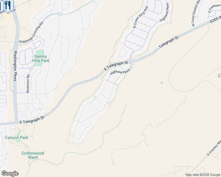 map of restaurants, bars, coffee shops, grocery stores, and more near 277 North Black Canyon Avenue in Washington