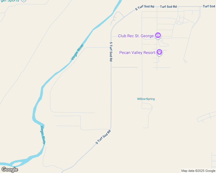 map of restaurants, bars, coffee shops, grocery stores, and more near 2162 South Turf Sod Road in Hurricane