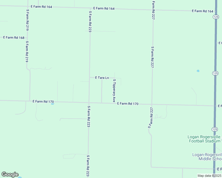 map of restaurants, bars, coffee shops, grocery stores, and more near 4004-4198 South Tipperary Avenue in Rogersville