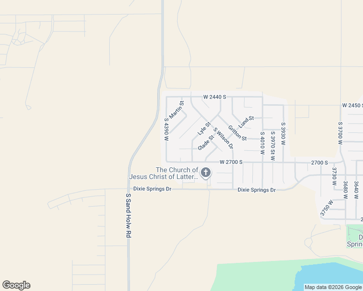 map of restaurants, bars, coffee shops, grocery stores, and more near 4338 West 2650 South Circle in Hurricane