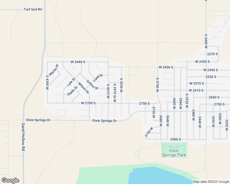 map of restaurants, bars, coffee shops, grocery stores, and more near 2623 South 3970 West in Hurricane