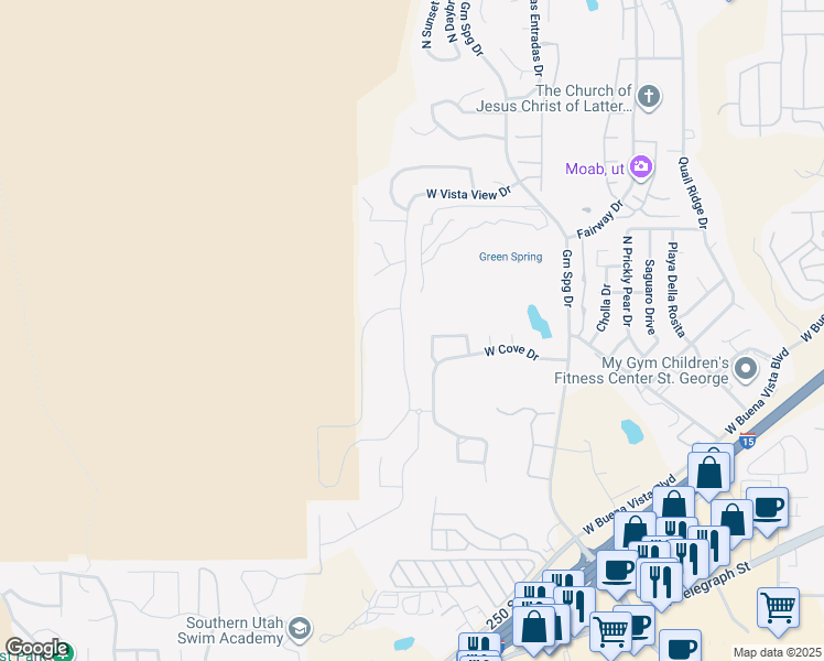 map of restaurants, bars, coffee shops, grocery stores, and more near 224 North Cliffside Drive in Washington