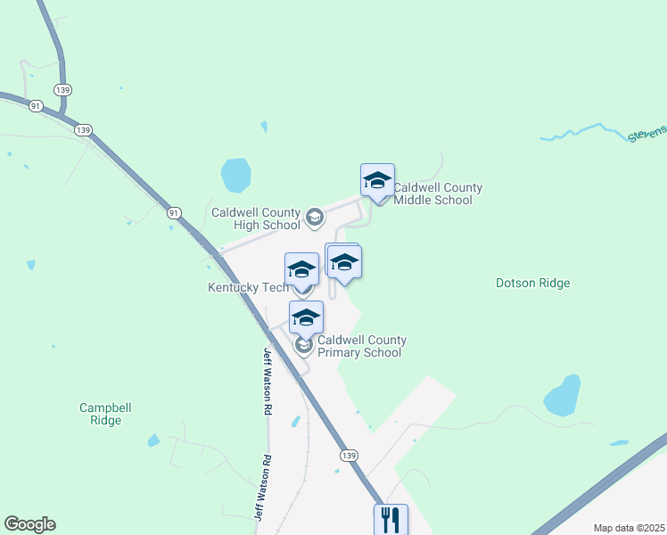 map of restaurants, bars, coffee shops, grocery stores, and more near 350 Beckner Lane in Princeton