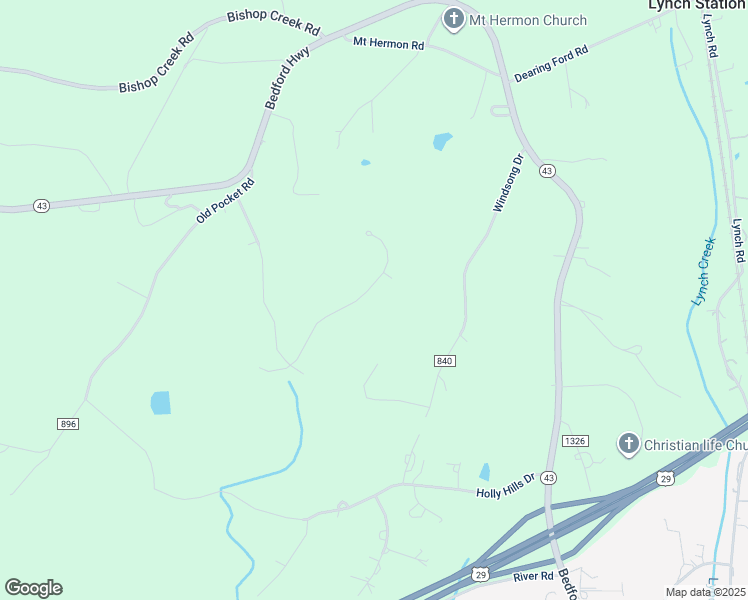 map of restaurants, bars, coffee shops, grocery stores, and more near 202 Northgate Court in Lynch Station