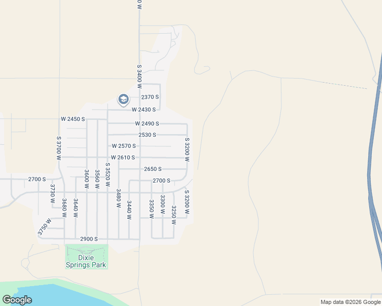 map of restaurants, bars, coffee shops, grocery stores, and more near 2591 South 3200 West in Hurricane