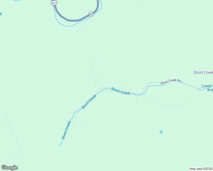 map of restaurants, bars, coffee shops, grocery stores, and more near Short Creek Road in Hyden