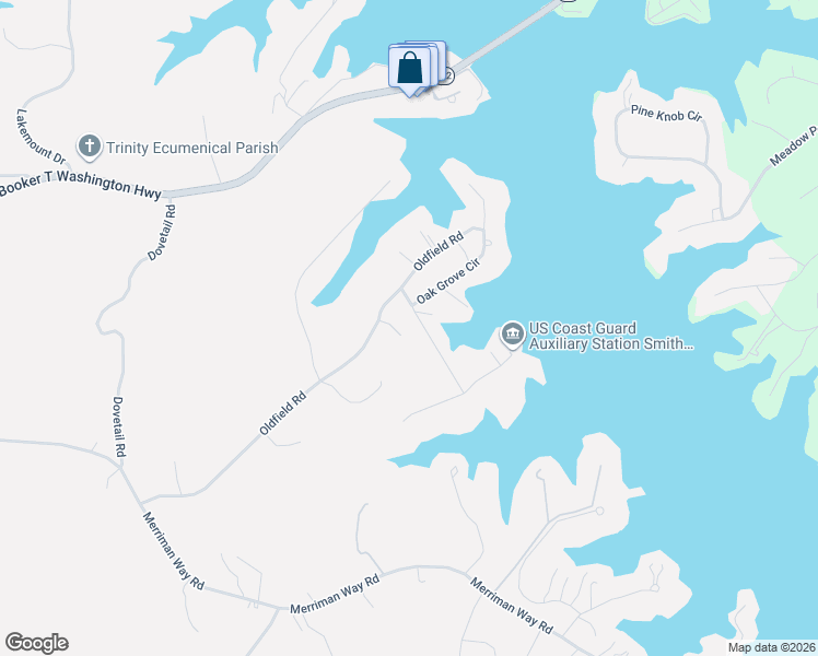 map of restaurants, bars, coffee shops, grocery stores, and more near 55 Oak Grove Drive in Moneta