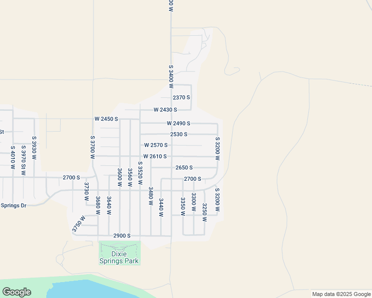 map of restaurants, bars, coffee shops, grocery stores, and more near 3335 West 2570 South in Hurricane
