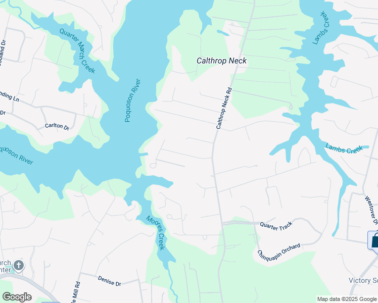 map of restaurants, bars, coffee shops, grocery stores, and more near 113 Shirley Drive in Yorktown