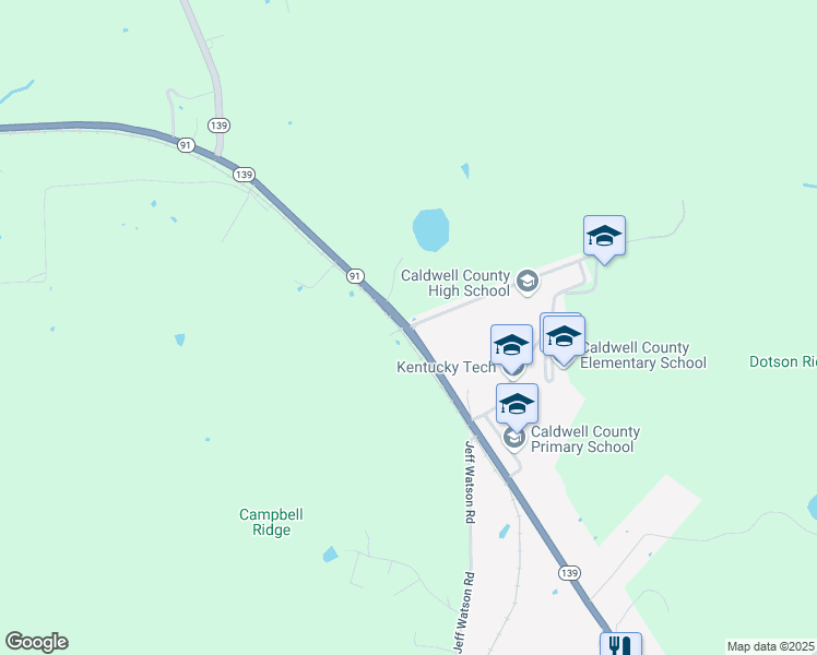 map of restaurants, bars, coffee shops, grocery stores, and more near 350 Beckner Lane in Princeton