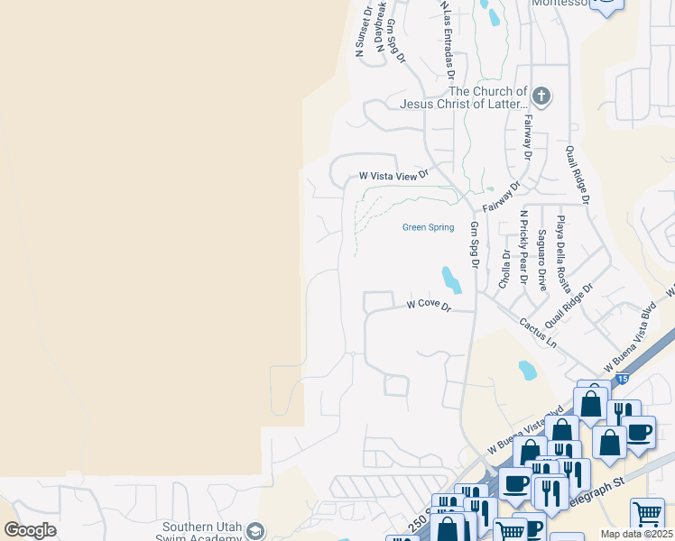 map of restaurants, bars, coffee shops, grocery stores, and more near North Cliffside Drive in Washington
