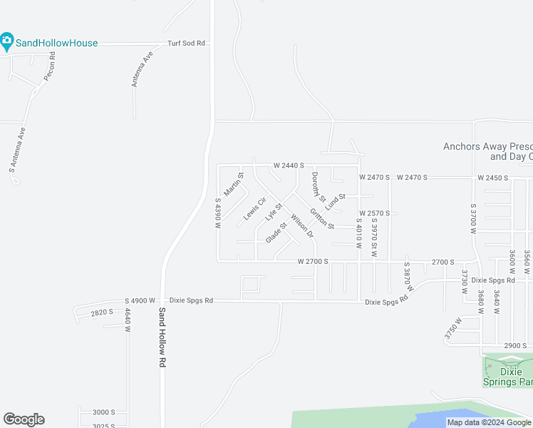 map of restaurants, bars, coffee shops, grocery stores, and more near 4248 Lyle Street in Hurricane