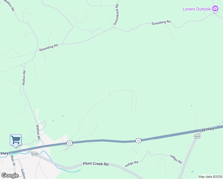 map of restaurants, bars, coffee shops, grocery stores, and more near 1275-1301 Lithia Springs Road in Christiansburg