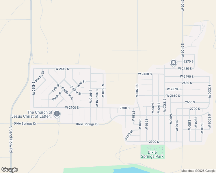 map of restaurants, bars, coffee shops, grocery stores, and more near 2562 South 3870 West in Hurricane