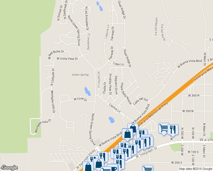 map of restaurants, bars, coffee shops, grocery stores, and more near 937 Yucca Ln in Washington