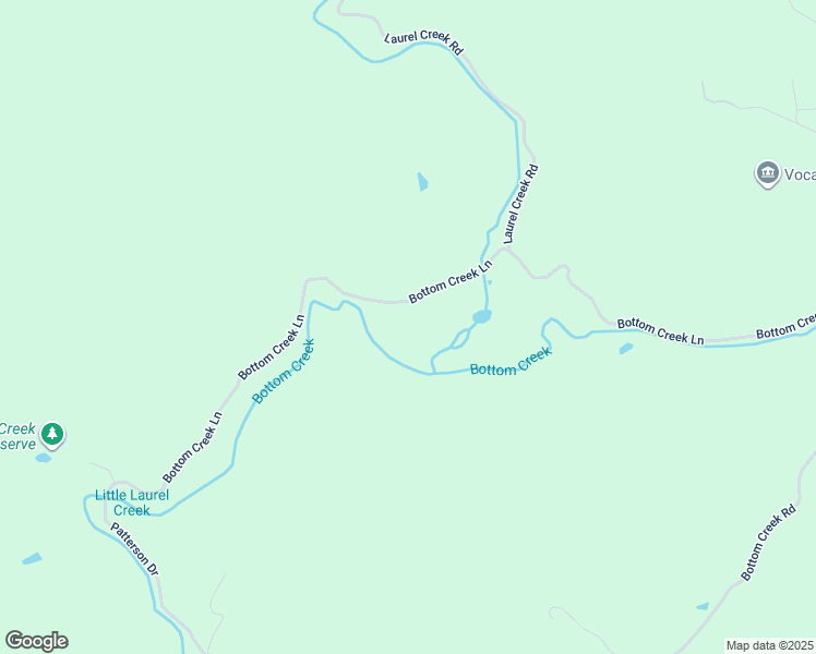 map of restaurants, bars, coffee shops, grocery stores, and more near 1600 Bottom Creek Lane in Bent Mountain