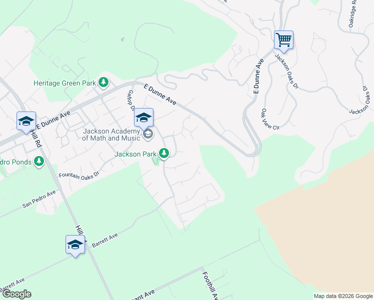 map of restaurants, bars, coffee shops, grocery stores, and more near 2745 Cerro Vista Court in Morgan Hill