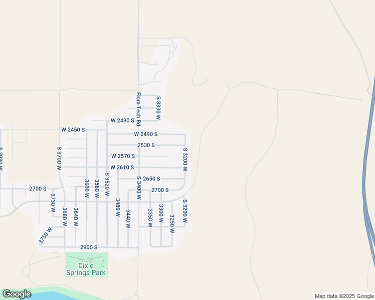 map of restaurants, bars, coffee shops, grocery stores, and more near 2543 South 3200 West in Hurricane