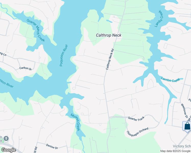 map of restaurants, bars, coffee shops, grocery stores, and more near 104 Dryden Lane in Yorktown