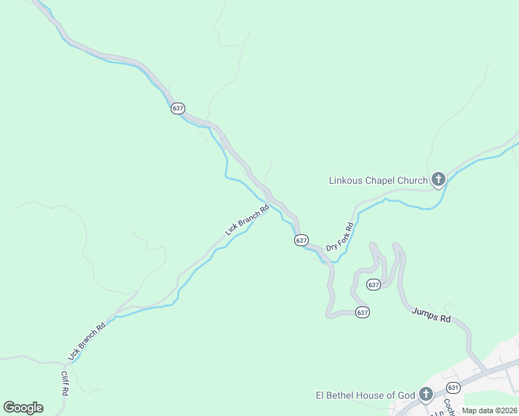 map of restaurants, bars, coffee shops, grocery stores, and more near 1571 Lick Branch Road in Cedar Bluff