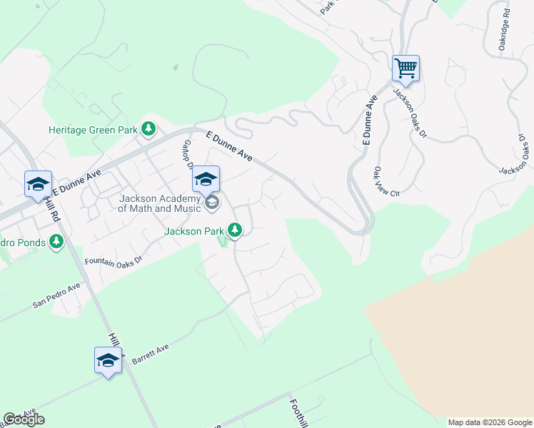 map of restaurants, bars, coffee shops, grocery stores, and more near 2745 Cerro Vista Court in Morgan Hill