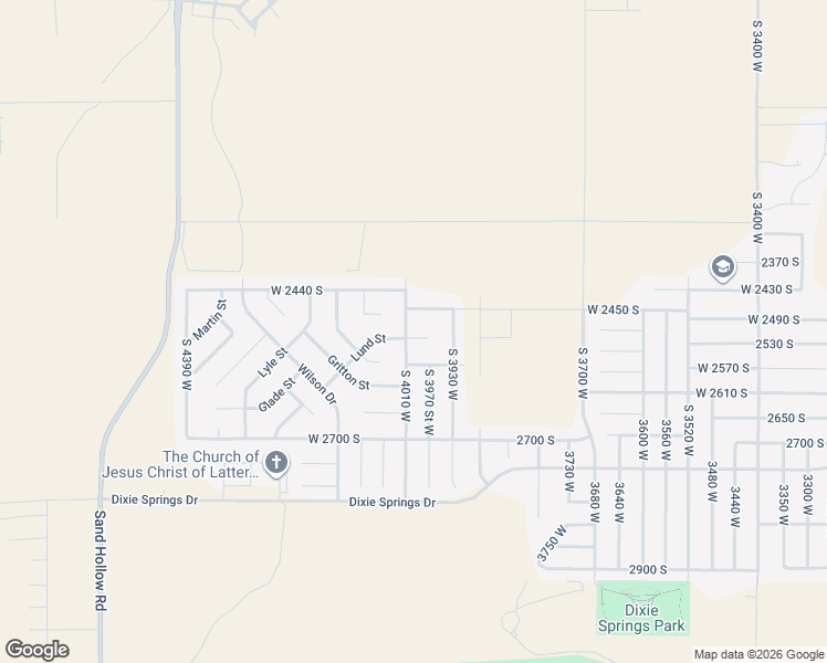 map of restaurants, bars, coffee shops, grocery stores, and more near 3998 2530 South Circle in Hurricane