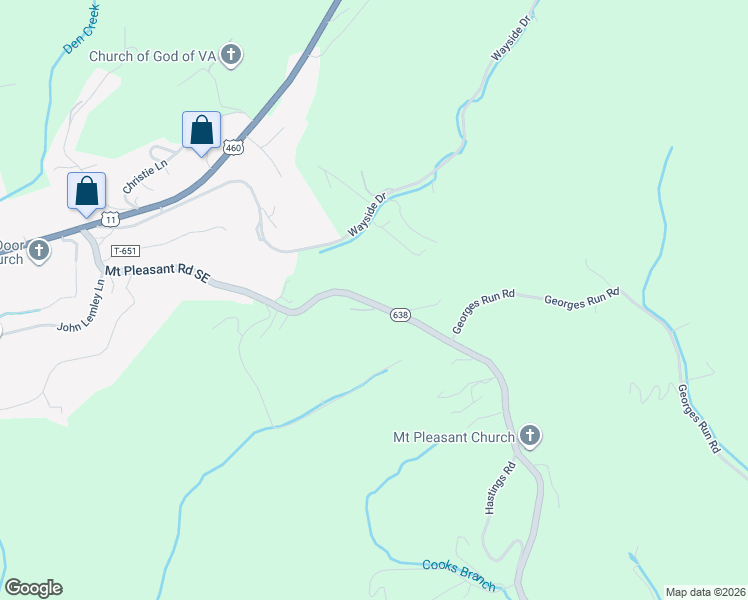 map of restaurants, bars, coffee shops, grocery stores, and more near 720 Mount Pleasant Road in Shawsville