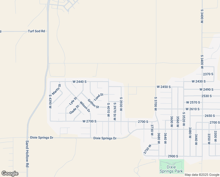 map of restaurants, bars, coffee shops, grocery stores, and more near 4001 West 2470 South in Hurricane
