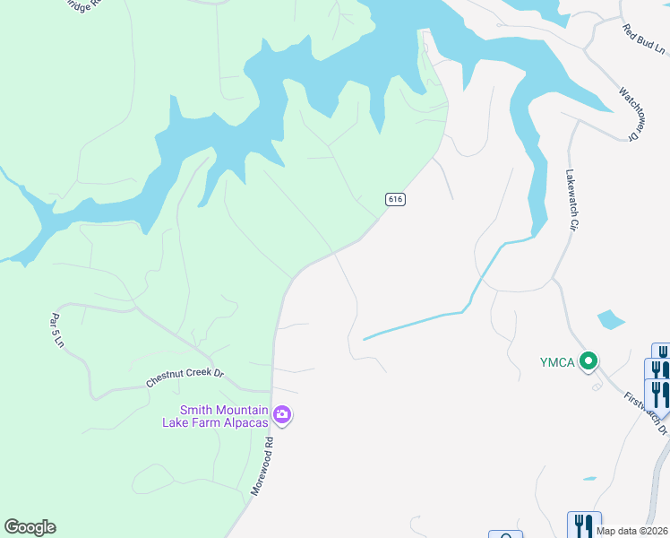 map of restaurants, bars, coffee shops, grocery stores, and more near 1360 Morewood Road in Hardy