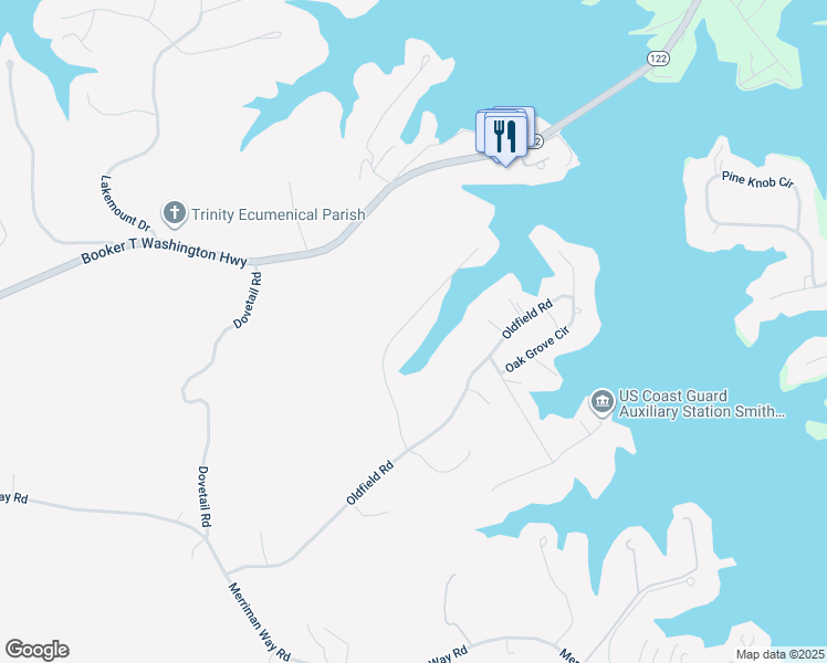 map of restaurants, bars, coffee shops, grocery stores, and more near 290 Woodbrook Road in Moneta