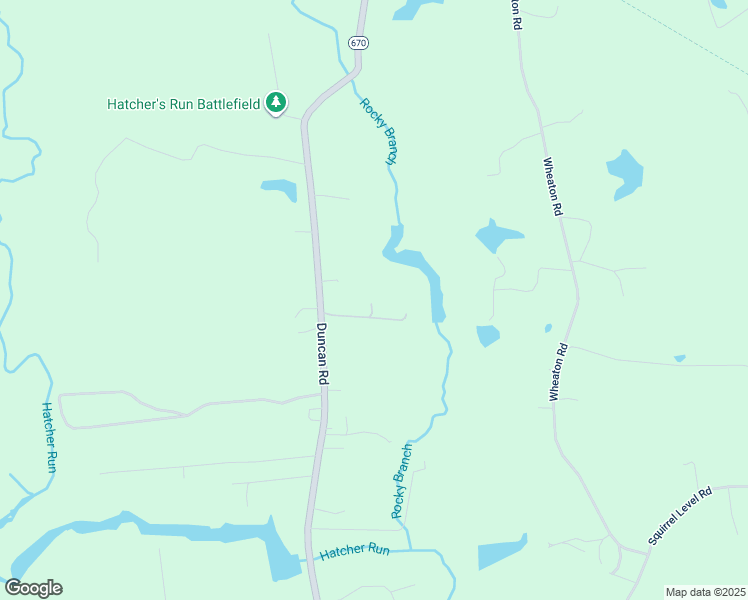 map of restaurants, bars, coffee shops, grocery stores, and more near 9713 Duncan Road in Petersburg