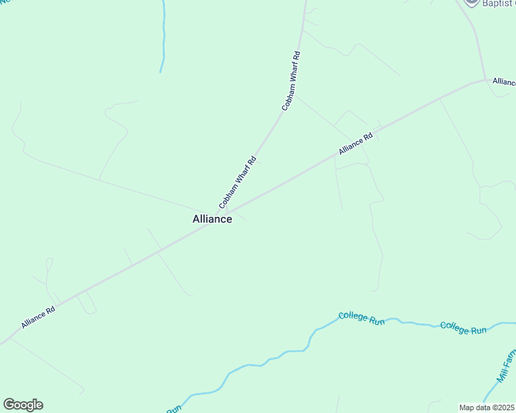 map of restaurants, bars, coffee shops, grocery stores, and more near 1532 Alliance Road in Surry