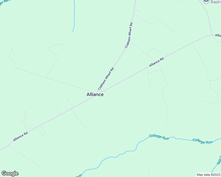 map of restaurants, bars, coffee shops, grocery stores, and more near 1532 Alliance Road in Surry