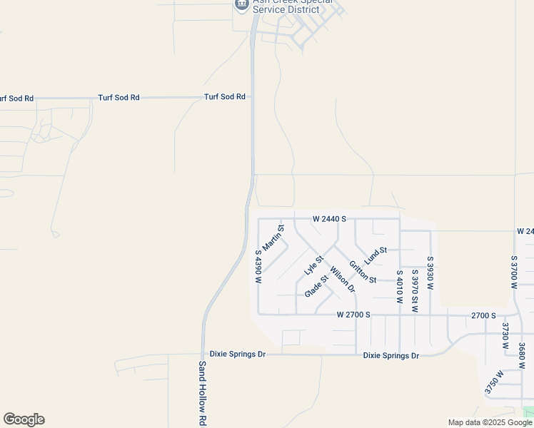 map of restaurants, bars, coffee shops, grocery stores, and more near 4352 West 2440 South in Hurricane