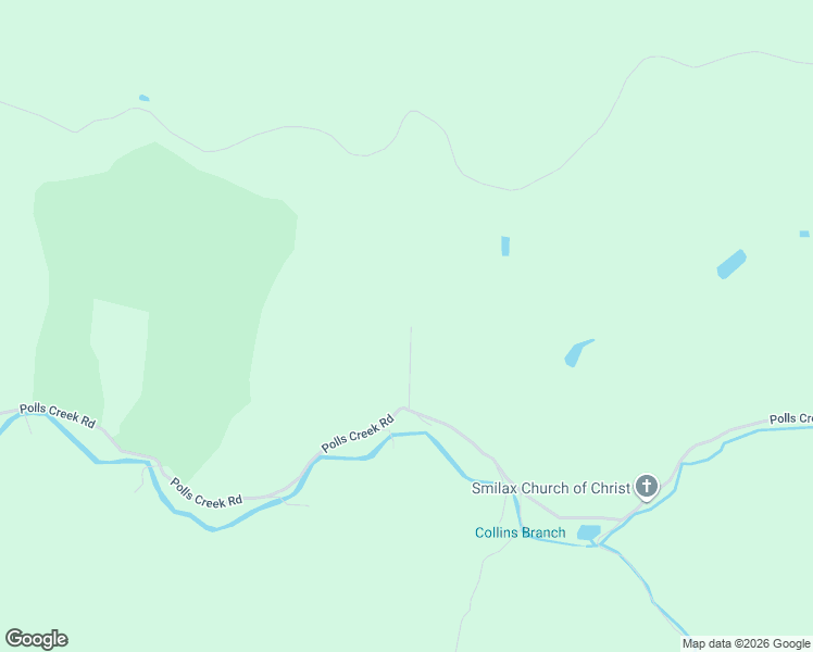 map of restaurants, bars, coffee shops, grocery stores, and more near 1290 Polls Creek Road in Smilax