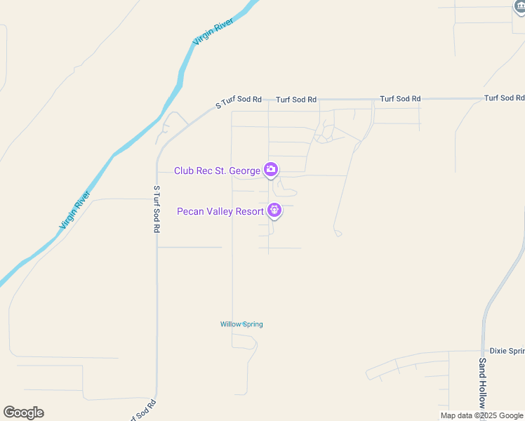 map of restaurants, bars, coffee shops, grocery stores, and more near 5252 West 2420 South in Hurricane